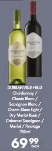 President Hyper Durbanville HillsChardonnay/ Chenin Blanc/ Sauvignon Blanc/ Dry Merlot Rosé/ Cabernet Sauvignon/ Merlot/ Pinotage offer