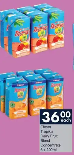 President Hyper Clover Tropika Dairy Fruit Blend Concentrate offer