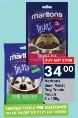 President Hyper Marltons Semi Moist Dog Treats Pouch offer
