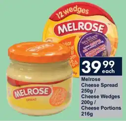 President Hyper Melrose Cheese Spread/ Cheese Wedges/ Cheese Portions offer