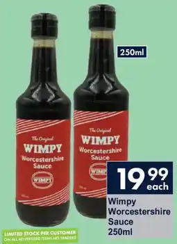 President Hyper Wimpy Worcestershire Sauce offer