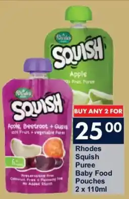 President Hyper Rhodes Squish Puree Baby Food Pouches offer