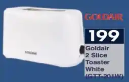 President Hyper Goldair 2 Slice Toaster White offer