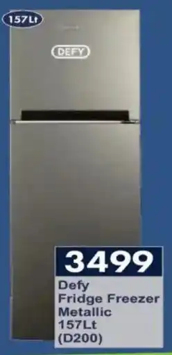 President Hyper Defy Fridge Freezer Metallic offer