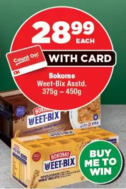 OK Foods Bokomo Weet-Bix Asstd offer