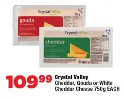 OK Foods Crystal Valley Cheddar, Gouda or White Cheddar Cheese offer