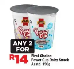 OK Foods First Choice Power Cup Dairy Snack offer