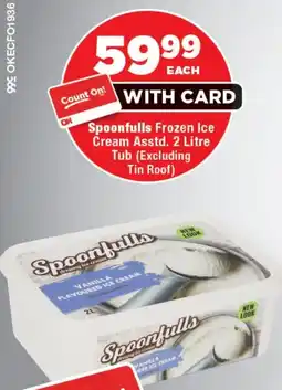 OK Foods Spoonfulls Frozen Ice Cream Tub offer