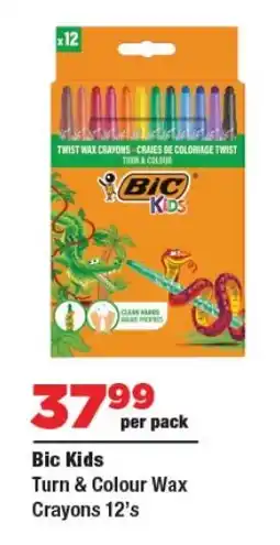 OK Foods Bic Kids Turn & Colour Wax Crayons offer
