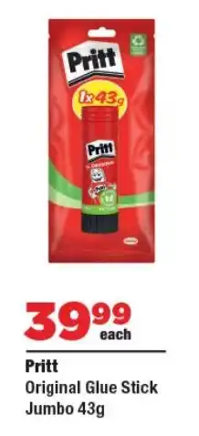 OK Foods Pritt Original Glue Stick Jumbo offer