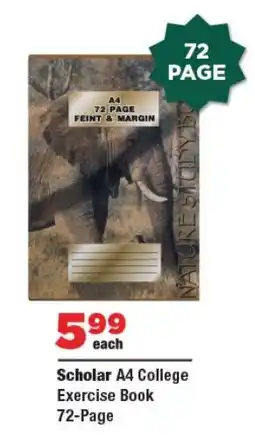 OK Foods Scholar A4 College Exercise Book 72-Page offer