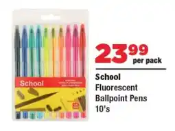 OK Foods School Fluorescent Ballpoint Pens offer