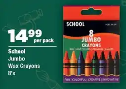OK Foods School Jumbo Wax Crayons offer