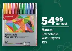 OK Foods Monami Retractable Wax Crayons offer