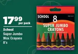 OK Foods School Super Jumbo Wax Crayons offer