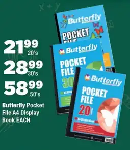 OK Foods Butterfly Pocket File A4 Display Book offer