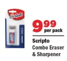 OK Foods Scripto Combo Eraser & Sharpener offer