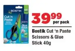 OK Foods Bostik Cut 'n Paste Scissors & Glue Stick offer