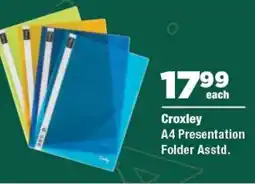 OK Foods Croxley A4 Presentation Folder offer