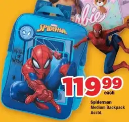 OK Foods Spiderman Medium Backpack offer