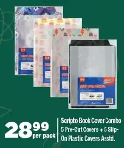 OK Foods Scripto Book Cover Combo Pre-Cut Covers + Slip- On Plastic Covers offer