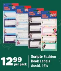 OK Foods Scripto Fashion Book Labels offer