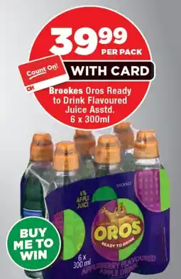 OK Foods Brookes Oros Ready to Drink Flavoured Juice offer