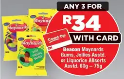 OK Foods Beacon Maynards Gums, Jellies Asstd. or Liquorice Allsorts offer