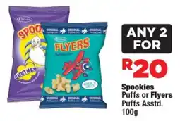 OK Foods Spookies Puffs or Flyers Puffs offer