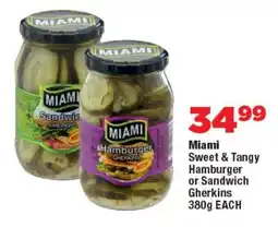 OK Foods Miami Sweet & Tangy Hamburger or Sandwich Gherkins offer