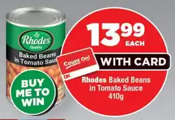 OK Foods Rhodes Baked Beans in Tomato Sauce offer