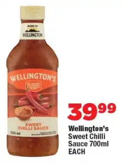 OK Foods Wellington's Sweet Chilli Sauce offer