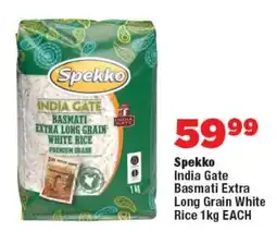 OK Foods Spekko India Gate Basmati Extra Long Grain White Rice offer