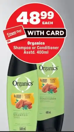 OK Foods Organics Shampoo or Conditioner offer