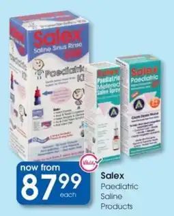 Clicks Salex Paediatric Saline Products offer