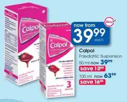 Clicks Calpol Paediatric Suspension offer