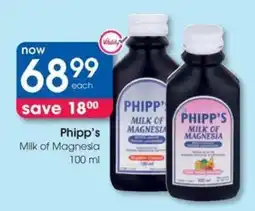 Clicks Phipp's Milk of Magnesia offer