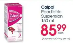 Clicks Calpol Paediatric Suspension offer