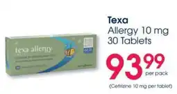 Clicks Texa Allergy 10 mg Tablets offer