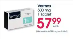 Clicks Vermox 500 mg Tablet offer