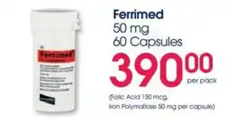 Clicks Ferrimed 50 mg Capsules offer