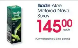 Clicks Iliadin Aloe Metered Nasal Spray offer