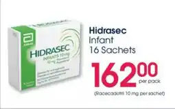 Clicks Hidrasec Infant Sachets offer