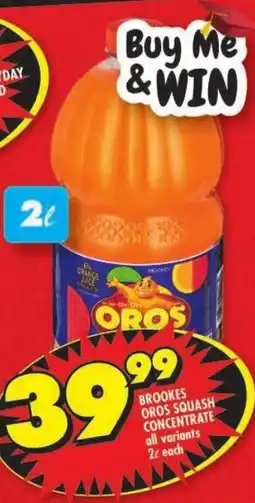 Shoprite Brookes oros squash concentrate offer