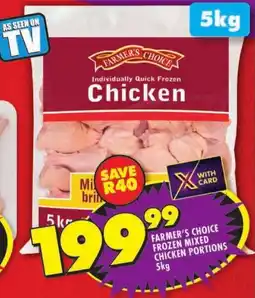 Shoprite Farmer's choice frozen mixed chicken portions offer