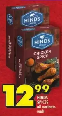 Shoprite Hinds spices offer