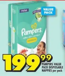 Shoprite Pampers value pack disposable nappies offer