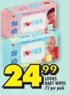 Shoprite Lovies baby wipes offer