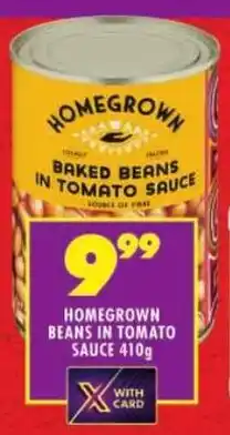 Shoprite Homegrown beans in tomato sauce offer