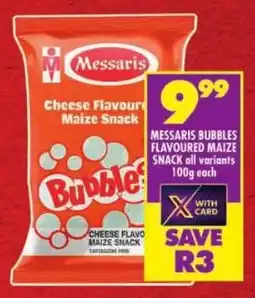 Shoprite Messaris bubbles flavoured maize snack offer